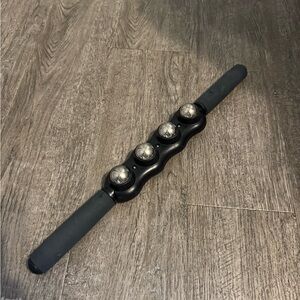 Black Massage Roller with Silver Balls